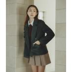 ショッピングショート コート チェスターコート 2025秋冬新作 ダブルショートコート レディース