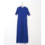 「UN3D.」 半袖ワンピース 38 ブルー レディース