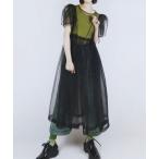 「MAYC boutique」 半袖ワンピース FREE ブラック レディース