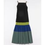 「UN3D.」 キャミソールワンピース 36 カーキ レディース