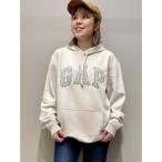 「GAP」 プルオーバーパーカー M ホワイト メンズ