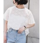 「quaranciel」 半袖ブラウス ONE SIZE ホワイト レディース