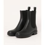 「TEMPERATE」 レインブーツ 38 ブラック レディース