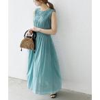 ショッピングノースリーブ 「SHIPS any」 ノースリーブワンピース ONE SIZE ライトブルー レディース