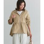 ショッピングヘムフレアフーディブルゾン 「Pierrot」 ブルゾン S ライトベージュ レディース