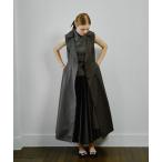 ワンピース トレンチライクノースリーブワンピース