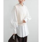 ショッピングSHIRTS ブラウス シャツ crinkle crinkle crinkle　cotton frill coller shirts レディース