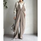 ショッピングつなぎ オールインワン 「WEB限定」前後2WAYヘリンボーンサロペット レディース