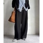 ショッピングパンツ パンツ 「WEB限定」ウール調フロントタックイージーパンツ レディース