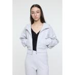 パーカー SHORT ZIP UP フ―ディー レディース