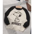 ショッピング女の子 トレーナー  PEANUTSコラボ ラグラントレーナー キッズ 子供服 男の子 女の子