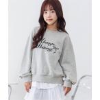 ショッピング女の子 トレーナー  ガーリーロゴトレーナー キッズ 子供服 女の子