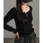 ニット セーター ヘンリーニット レディース