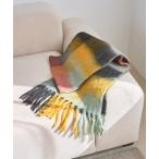 マフラー ストール 「PANKAJ（パンカジ）」チェックボリュームマフラー レディース