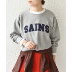 tシャツ SHIPS Colors:「手洗い可能」ロゴ エンブロイダリー スウェット レディース