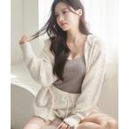 パジャマ ルームウェア 「P.snow」ジップパーカー レディース
