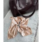 シュシュ lilプレート付きベロアBIGシュシュ