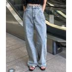 「rienda」 デニムパンツ MEDIUM ライトブルー レディース