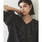 「OPAQUE.CLIP」 半袖ブラウス 36 ブラック レディース