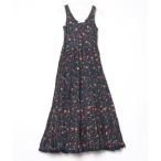 「MARIHA」 花柄ノースリーブワンピース FREE ネイビー レディース