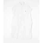 「GYMPHLEX」 シャツワンピース 14 ホワイト レディース