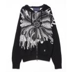 ショッピングVUITTON 「LOUIS VUITTON」 ニットプルオーバーパーカー「草間彌生コラボ」 L ブラック メンズ