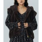 ショッピングローズ ベスト ジレ FAUXFUR VEST レディース