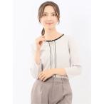 ショッピング接触冷感 tシャツ 「接触冷感 UVカット」m.f.エディトリアル レディース 綿スムス 配色 7分袖Tシャツ レディース