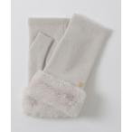 手袋 フィンガーレスファーグローブ レディース