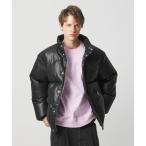 ダウンジャケット ダウン 「CGS.」レザーライク アライド ダウンジャケット メンズ レディース