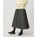 スカート ダイヤ キルト フレア スカート