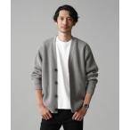[NANO universe] вязаный кардиган M серый мужской 