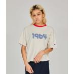 「Champion」 半袖Tシャツ MEDIUM オートミール レディース