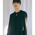 「kaene」 ノーカラージャケット 40 ブラック レディース