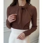 ショッピングアーガイル 「EIMY ISTOIRE」 長袖ニット FREE ブラウン レディース