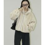 コート アウター PUBLUX/パブリュクス ショート丈フェイクファーブルゾン　限定展開 レディース