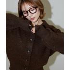 カーディガン PUBLUX/パブリュクス スパンコール プレーティング ポロ カーディガン　限定展開 レディース