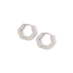 серьги [MENS] нержавеющая сталь Hexagon серьги / 600708 мужской 