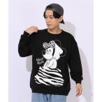 トレーナー スウェット 親子お揃い ディズニー アニマル柄ボアポケット トレーナー 1009A レディース メンズ