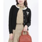 ショッピングカーディガン カーディガン マリークワント mary quant レトロロゴバイカラー カーディガン レディース