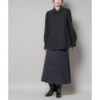 ショッピングラメ スカート ラメモールワイドリブマーメイドニットスカート(セットアップ可)