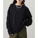 ショッピングTIB tシャツ Arinomama シャーリングスリーブロンT　ピグメント加工 レディース