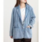 ジャケット テーラードジャケット Arinomama テーラードデニムジャケット レディース