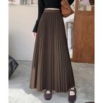 ショッピングワンピ スカート ハイウエストプリーツロングスカート