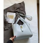 ハンドバッグ ゴールドジップスクエア型2WAYハンドバッグ