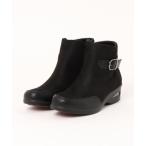 ショッピングウェッジソール ブーツ Recious Lab リシャスラボ レディース ベルト付きショートブーツ「防水/滑りにくい/幅広4E/あったか裏起毛」 P9527 レディー