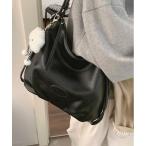 ショッピング通勤用 ショルダーバッグ バッグ Y2Kチャーム付き大容量バッグ レザーマルチショルダーバック 通勤用/3WAY レディース