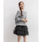 ショッピングバルーン ワンピース ニットプルオーバー＆バルーンスカートセット