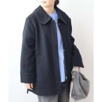 ショッピング大きいサイズ コート アウター 「L〜6L 大きいサイズ」ウールカルゼビッグカラーショートコート レディース