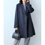 コート アウター 「L〜5L 大きいサイズ」ウールビーバーショールカラーコート レディース